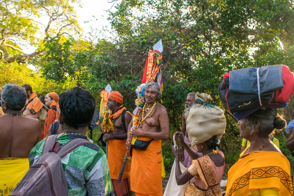 Devotees at Pada Yatra
