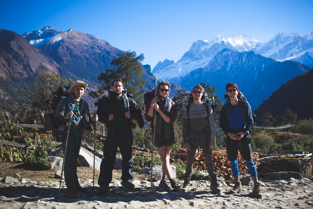 Team of hikers